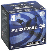 Federal H2585 Game-Shok High Brass 20Gauge 3" 1 1/4oz 5Shot 25 Per Box/10 Case