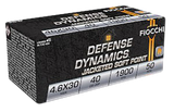 Fiocchi 46EXB Defense Dynamics  4.6x30mmH&K 40gr Jacketed Soft Point 50 Per Box/20 Case