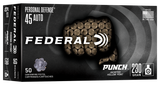 Federal PD45P1G Punch  45Auto 230gr Jacketed Hollow Point 50 Per Box/10 Case