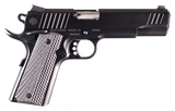 Alpha Foxtrot AA01X1END-PDBK10-GGC AF1911 Enhanced Full Size 9mm Luger 10+1 5" Black QPQ Stainless Steel Serrated Slide, Black QPQ Stainless Steel Frame w/Beavertail Checkered Polymer Grip