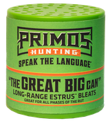 Primos 738 The Great Big Can Doe Bleat Attracts Deer Green Plastic