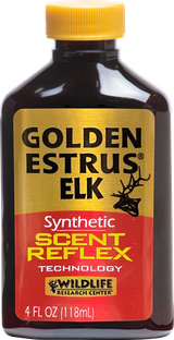 Wildlife Research 44714 Golden Estrus Synthetic Elk 4 oz Bottle