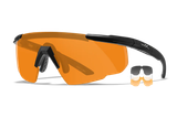 Wiley X 308 Saber Advanced  Smoke Gray/Clear/Light Rust Lens Polycarbonate Matte Black Frame
