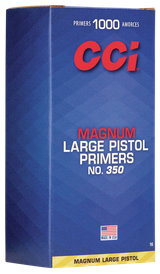 CCI 0016 Magnum Pistol No. 350 Large Pistol Multi Caliber Handgun 1000/Box