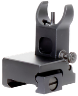Aim Sports MT200 AR Low Profile Front Flip Up Sight  Black Anodized Low Profile for AR-15