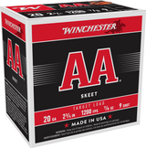 Winchester Ammo AA209 AA  20Gauge 2.75" 7/8oz 9Shot 25 Per Box/10 Case
