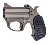 Bond Arms BAHB Honey B  22 Mag 2 Shot 3" Black Rough & Tumble Stainless Steel Barrel & Frame, Black Extended B6 Resin Grips