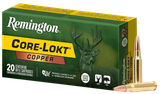 Remington Ammunition R27854 Core-Lokt Copper 308Win 150gr Copper Hollow Point 20 Per Box/10 Case