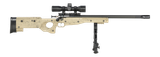 Crickett KSA2143 My First Rifle CPR 22 LR 1rd 16.13" Carbon Fiber Threaded Barrel, Picatinny Rail Receiver, Adj Bipod Forend, Tan w/Black Webbing Thumbhole
