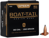 Speer 2022 Boat-Tail  30Cal 150gr Jacketed Soft Point Boat Tail 100 Per Box/5 Case