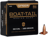 Speer 2022 Boat-Tail  30Cal 150gr Jacketed Soft Point Boat Tail 100 Per Box/5 Case
