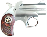Bond Arms BARD Rustic Defender  45 Colt (LC) Caliber or 2.50" 410 Gauge 2rd 3" Barrel, Stainless Steel Finish, Rosewood Grip w/Integrated Star, Includes Exclusive Holster Package