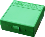 MTM Case-Gard P1004410 Ammo Box Flip-Top Multi Caliber Green Polypropylene 100rd