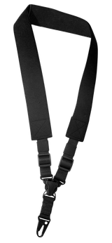 Outdoor Connection SPT128200 A-Tac Sling Black Elastic Webbing Single-Point Rifle Shotgun