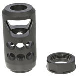 Ruger 90641 American Muzzle Brake Black Matte Steel 11/16"x24 Threads, 2.20" OAL, 1" Diameter 45-70 Gov/450 Bushmaster