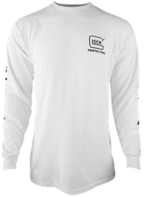 Glock AP96093 Perfection Long Sleeve Tee White Pre-Shrunk Cotton Long Sleeve Medium