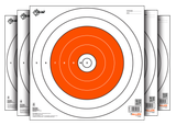 EZ-Aim 15496 Bullseye  Paper Hanging 12" x 12" White/Orange 12 Per Pack