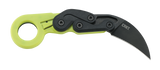 CRKT 4041G Provoke Zap 2.47" Folding Plain Black Stonewashed 4116 Stainless Steel Blade/Bright Green Grivory Handle Includes Pocket Clip