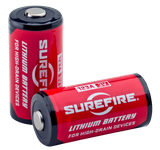 SureFire SF6BC 123A Batteries  Red/Black 3.0 Volts 1,500 mAh (6) Single Pack Clamshell