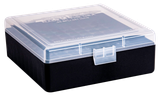 Berry's 15382 Ammo Box  38Special/357Mag Clear/Black Plastic 100rd