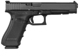 Glock UG4130101MOS G41 Gen4 Competition MOS 45 ACP 10+1 5.31" Steel Barrel, Matte Black Serrated w/MOS Cuts Steel Slide, Black Polymer Frame w/Picatinny Rail, Black Interchangeable Backstrap Grip