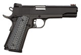 Rock Island 51486 Rock Ultra FS 45 ACP Caliber with 5" Barrel, 8+1 Capacity, Overall Black Parkerized Finish Steel, Beavertail Frame, Serrated Slide & Black/Gray G10 Grip