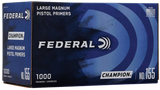 Federal 155 Champion Large Pistol Multi Caliber Handgun 1000 Per Box/5 Case
