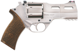 Chiappa Firearms CF340245 Rhino 40SAR *CA Compliant Medium Frame 357 Mag 6 Shot, 4" Nickel-Plated Steel Barrel & Cylinder, Nickel-Plated Aluminum Frame w/Picatinny Rail, Walnut Grip, Concealed Hammer