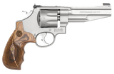 Smith & Wesson 170210 Performance Center Model 627 357 Mag 8rd 5" Stainless Steel Barrel & Cylinder Matte Silver Stainless Steel Frame with Wood Grip Includes Synthetic Grip