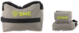 SME SMEGRF Front & Rear Gun Rest  Inert Poly Bead Filled Shooting Bags, Suede Leather Topper, Non-Slip Bottom, 600D Polyester