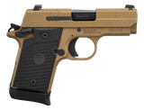 Sig Sauer 9389ESCPNAMBI P938 Micro-Compact Emperor Scorpion 9mm Luger 3.50" 6+1 & 7+1 Flat Dark Earth PVD Flat Dark Earth Stainless Steel Black Hogue G10 Piranha Grip