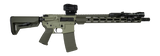 Shark Coast Tactical SCC04137GKNL Grassy Knoll Bundle 5.56 NATO 30+1 16" Black Melonite Threaded Barrel, 2-Tone Green Cerakote Aluminum Receiver w/Picatinny Rail, M-LOK Handguard, Magpul MOE SL OD Gre