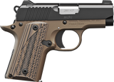 Kimber Mfg.,inc 3300208 Micro Desert Night NS 380 ACP 7+1 2.75" Matte Black KimPro II Stainless Steel Slide Desert Tan KimPro G10 Grip