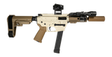 Shark Coast Tactical SCC8219CNAPP-S Creepy Nappstirr 9mm Luger 30+1 Aluminum Receiver Picatinny Rail Receiver Polymer SB Tactical SBA3 Brace