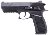IWI US J941PL910II Jericho 941 Enhanced 9mm Luger Caliber with 4.40" Barrel, 10+1 Capacity, Overall Black Finish, Picatinny Rail  Frame, Serrated Steel Slide & Polymer Grip