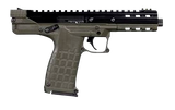 Kel-Tec CP33GRN CP33  22 LR 33+1 5.50" Black Ported/Threaded Barrel, Serrated/Optic Ready Slide, Green Polymer w/Picatinny Rail Frame, Black Polymer Grip Ambidextrous