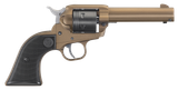 Ruger 2004 Wrangler  22 LR 6 Shot 4.62" Burnt Bronze Cerakote Barrel, Black Cerakote Cylinder, Burnt Bronze Cerakote Frame Black Checkered Polymer Grips