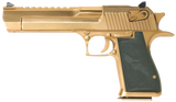 Magnum Research DE44TG Desert Eagle Mark XIX 44 Rem Mag 6" 8+1 Titanium Gold Carbon Steel Frame & Slide Black Rubber Grip
