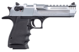 Magnum Research DE50L5BC Desert Eagle L5 50 AE 5" with Muzzle Brake 7+1 Black Hardcoat Anodized Aluminum Frame Brushed Chrome Carbon Steel Slide Black Hogue Wraparound Rubber Grip