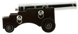 Traditions CN8041 Old Ironsides Mini Cannon 50 Cal 9" Nickel Barrel Hardwood Stock Breech Action