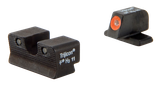 Trijicon 600752 HD Night Sights  Green/Tritium Orange Outline Front Sight-Green Tritium Black Outline Rear Sight Springfield Armory XD-S/XD-E
