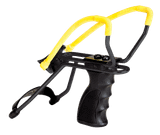 Daisy 998151506 998151506 Slingshot w/ Pistol Grip Yellow Steel Frame Black Molded Sure-Grip w/Wrist Support Handle
