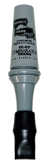 Haydel's Game Calls CC07 Compensator Sandhill Crane Crane Species Single Reed Open Call Gray Plastic
