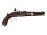 Traditions P1090 Trapper  SAO 50 Cal Flintlock 9.75" 1rd Blued Frame & Barrel Hardwood Grip
