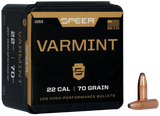 Speer 1053 Varmint  22Cal 70gr Jacketed Soft Point 100 Per Box/5 Case