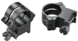 Weaver Mounts 49049 Quad Lock Detachable Rings  Matte Black 1" Extra High