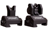 Troy Ind SSIGMCMSTBT01 Tritium Micro BattleSight Set M4 Front & Dioptic Rear  Black Hardcoat Anodized