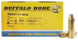 Buffalo Bore Ammunition 16C20 Heavy Strictly Business 41Rem Mag 170gr Jacket Hollow Point 20 Per Box/12 Case