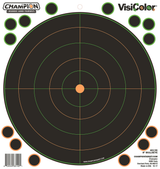 Champion Targets 46136 VisiColor  Self-Adhesive Paper Black/White 8" Bullseye 5 Pack