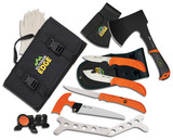 Outdoor Edge OF1 Outfitter Hunting Set Multiple 420J2 Stainless Steel Blade FRN Orange Handle